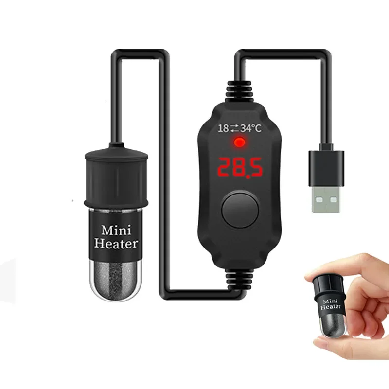Aquarium Heater Submersible - Mini Aquarium heating rod Fish Tank