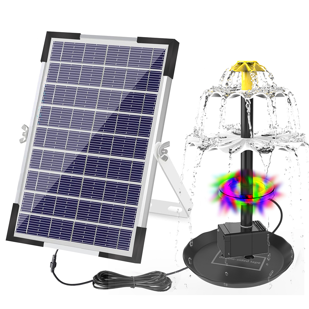 Aquarium Led Light - Solar Fountain Pump for Bird Bath