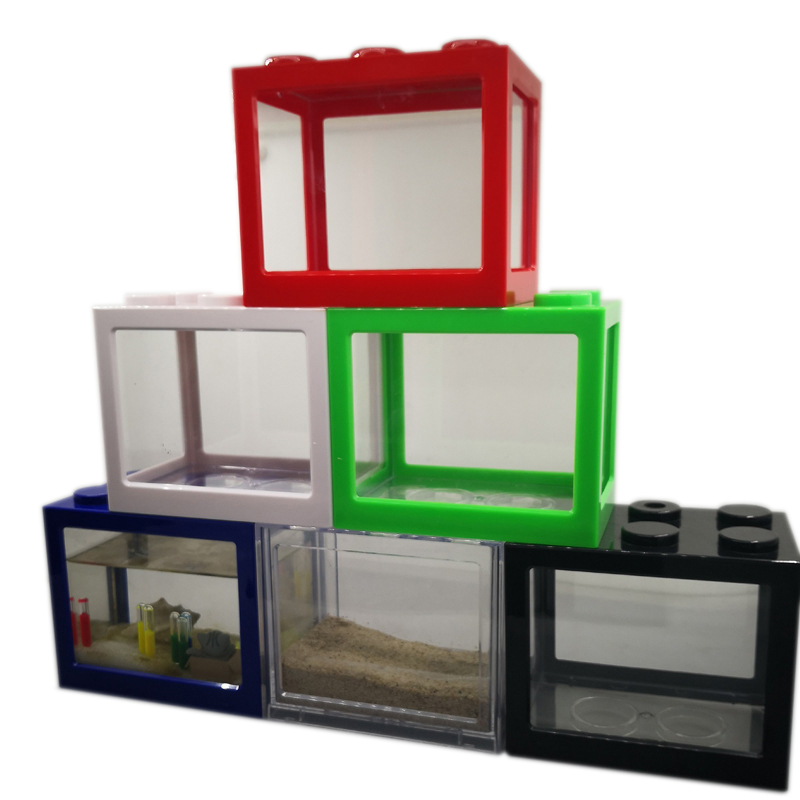 Aquarium Fish Colorful - 7 Color Mini Aquarium Betta Fishbowl