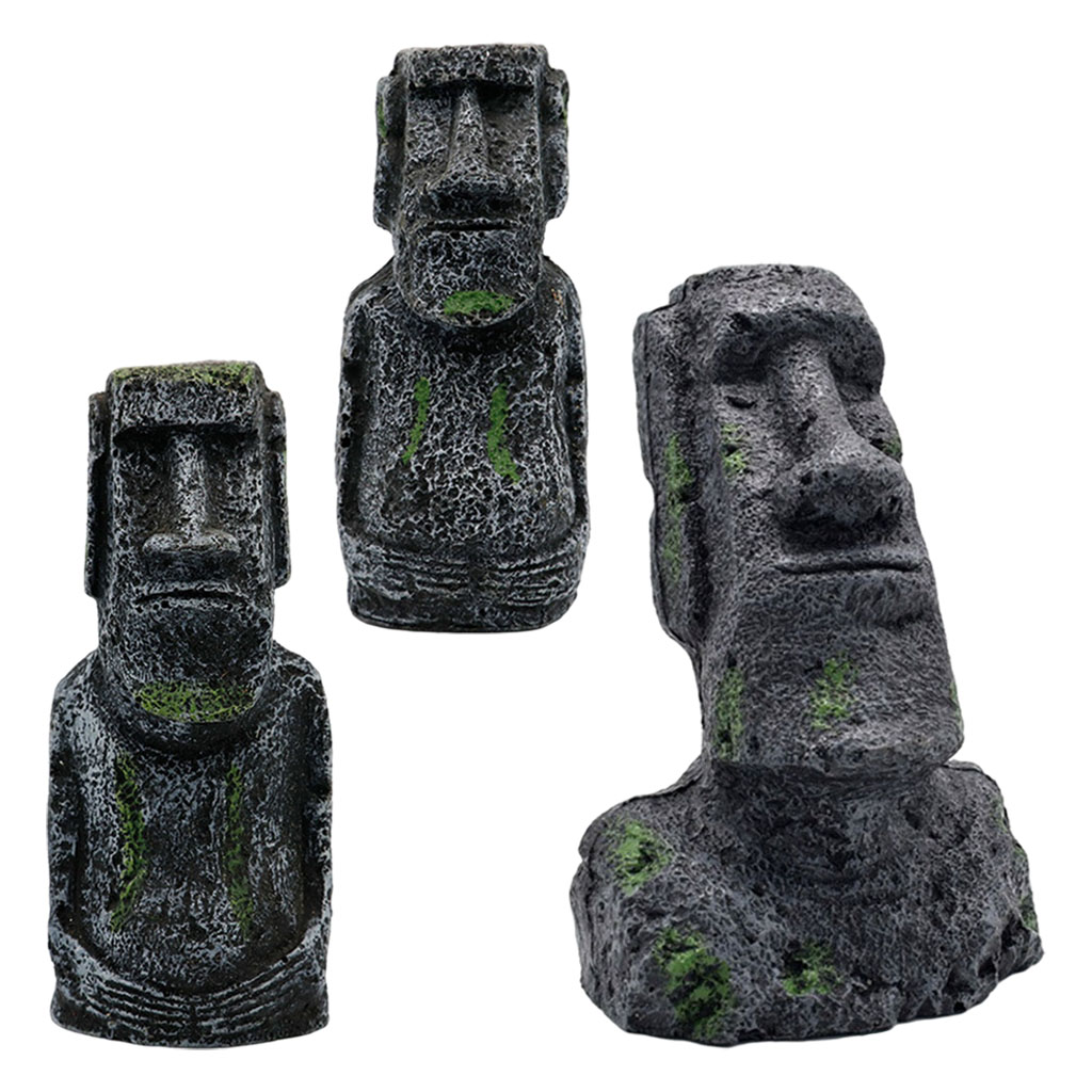 Aquarium Moai Statues Easter I - Aquarium Fish Names ulasan dan harga