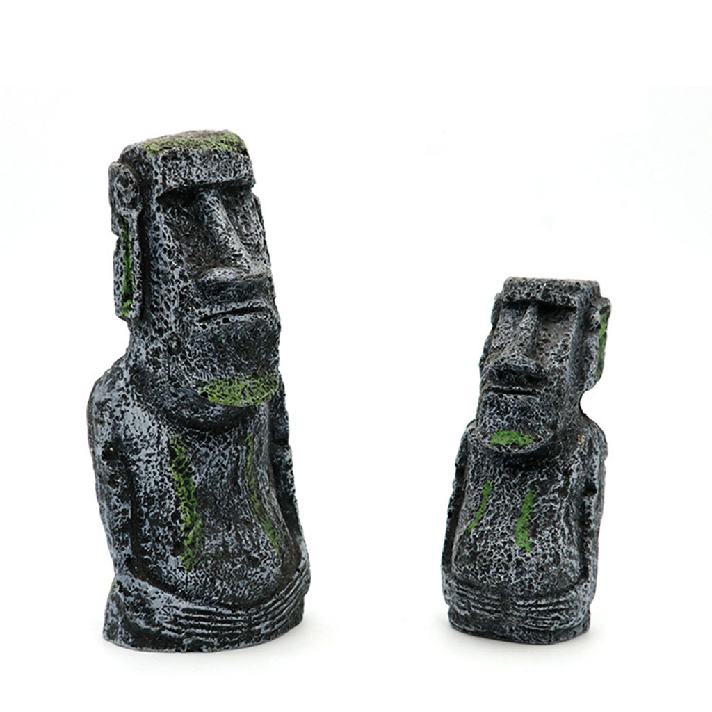 Aquarium Moai Statues Easter I - Aquarium Fish Names ulasan dan harga
