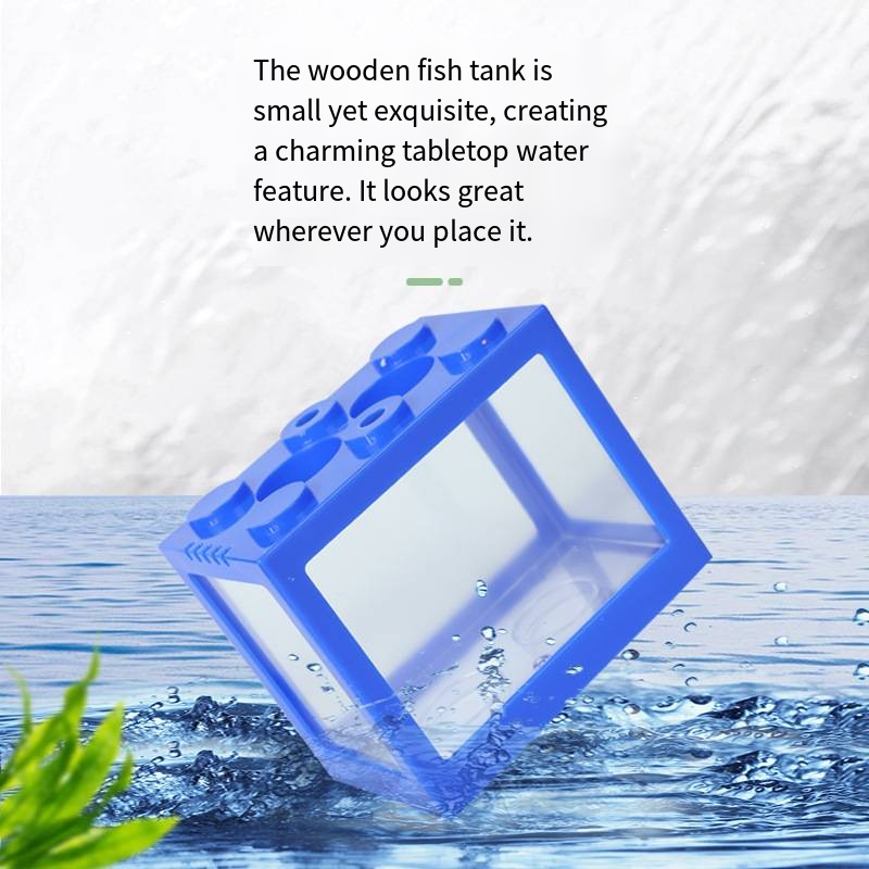 Novelty Block‑Shaped Mini Aqua - Aquarium Fish Names ulasan dan harga