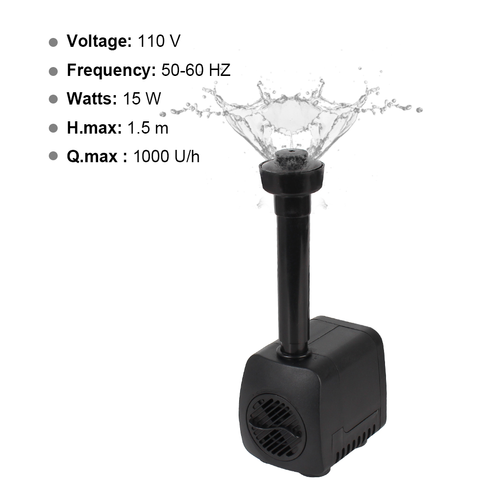 Garden Aquarium Fountain EU Pl - Aquarium Led Light ulasan dan harga