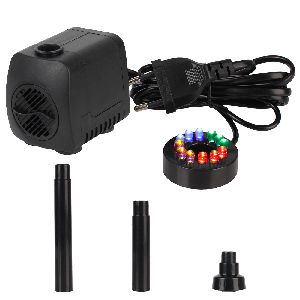 Garden Aquarium Fountain EU Pl - Aquarium Led Light ulasan dan harga