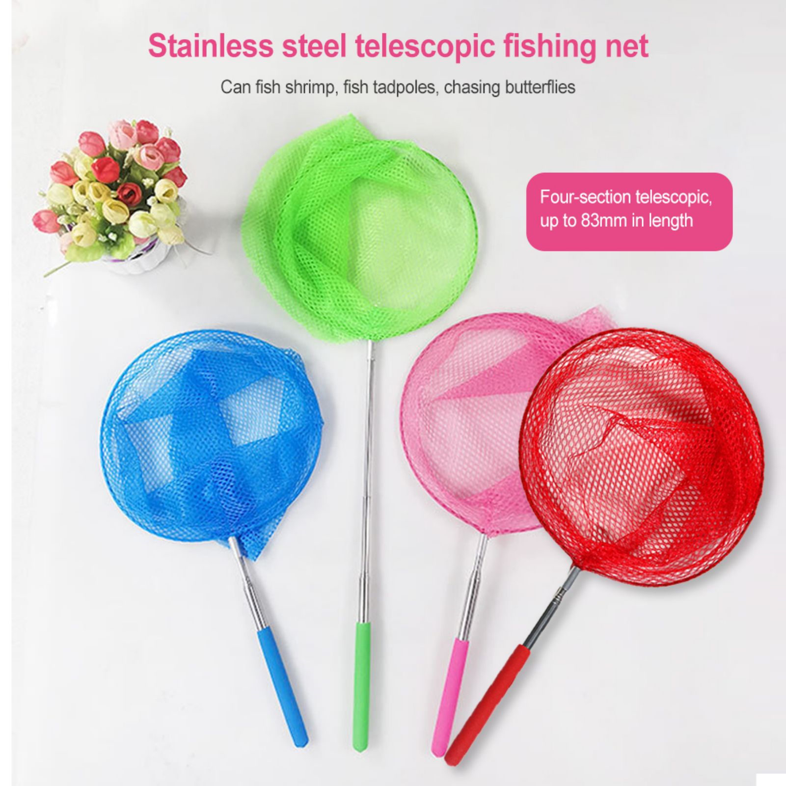 Mini Fishing Net Colorful Anti - Aquarium Fish Net Small ulasan dan harga