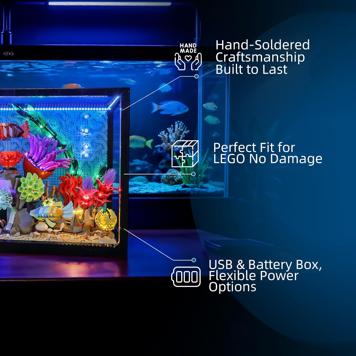 Hprosper LED Light for lego 10 - Aquarium Led Light ulasan dan harga