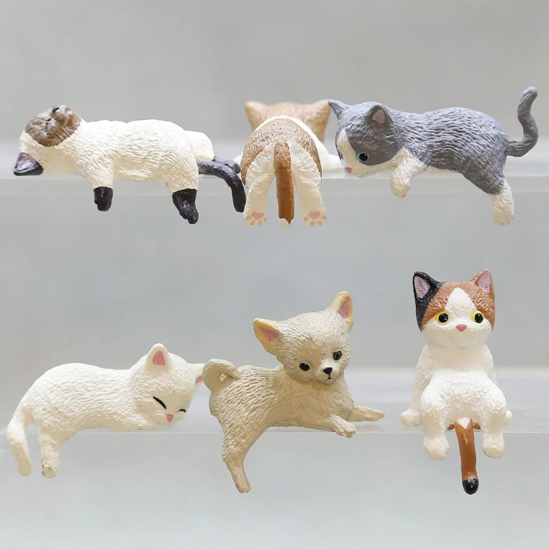 1Pc Cute Cartoon Cat PVC Home  - Aquarium Fish Names ulasan dan harga