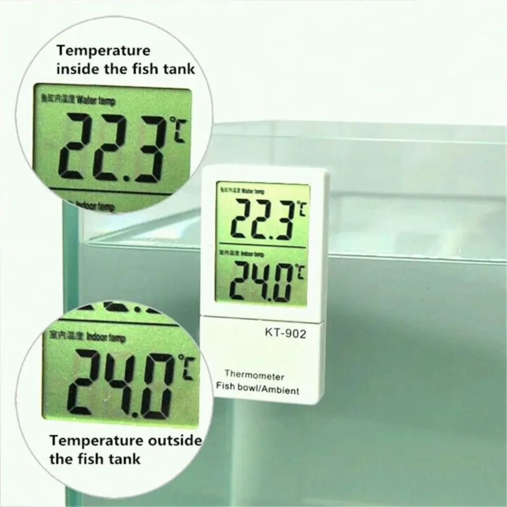 LCD Digital Display Mini Aquar - Aquarium Thermometer ulasan dan harga