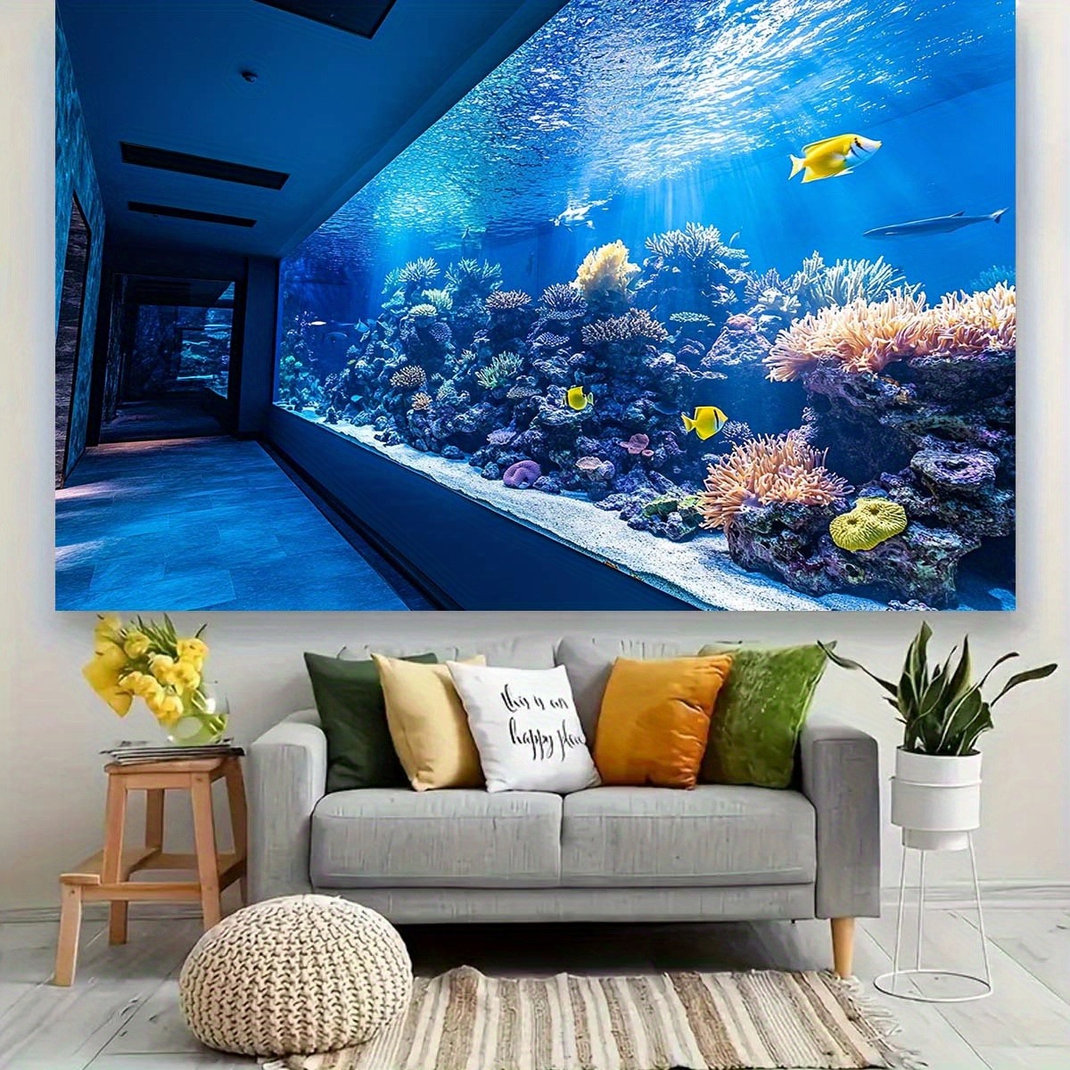 Vibrant Underwater Aquarium Ta - Aquarium Fish Colorful ulasan dan harga