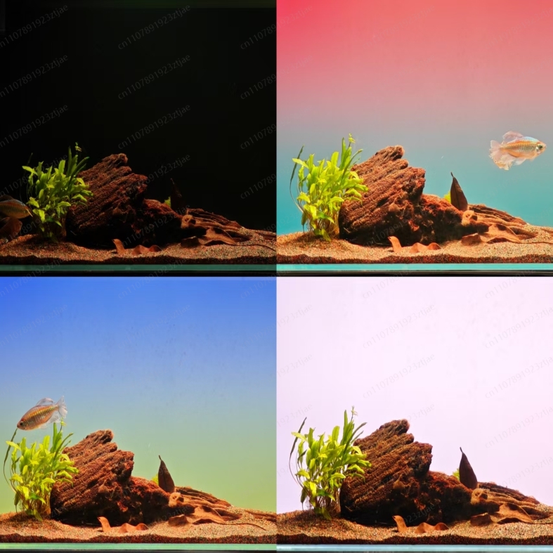 Black Acrylic Aquarium Backgro - Aquarium Led Light ulasan dan harga