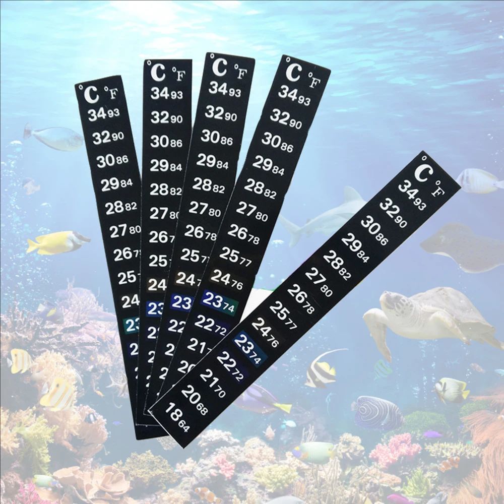 5Pcs/10Pcs Aquarium Fish Tank  - Aquarium Thermometer ulasan dan harga