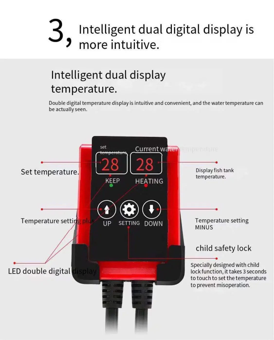 1000W Aquarium Submersible Hea - Aquarium Heater Submersible ulasan dan harga