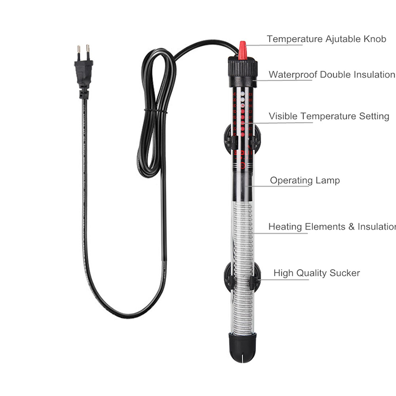 25W-300W Adjustable Temperatur - Aquarium Heater Submersible ulasan dan harga