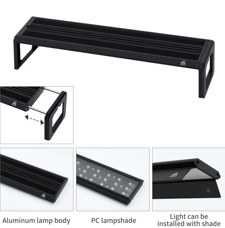 Week Aqua M Series RGB UV LED  - Aquarium Fish Light Lamp ulasan dan harga