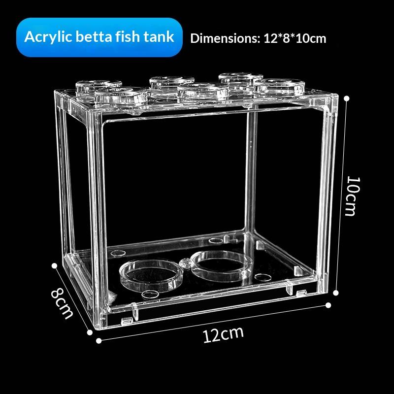 Mini Size Acrylic Fish Tank St - Aquarium Fish Pot ulasan dan harga