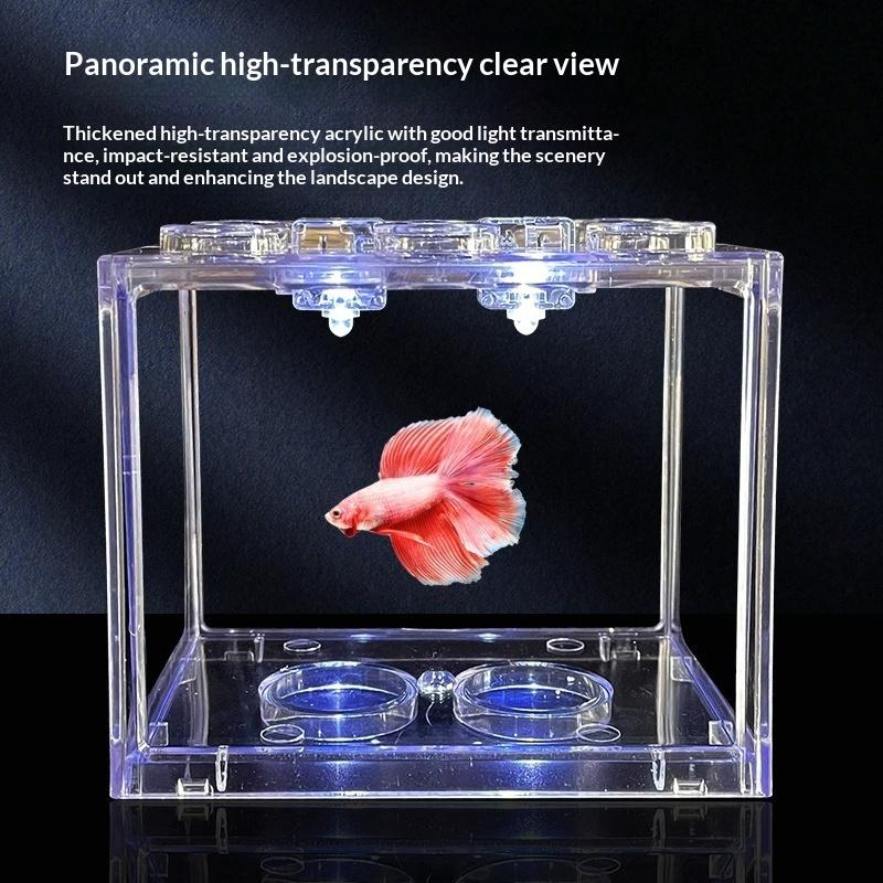 Mini Size Acrylic Fish Tank St - Aquarium Fish Pot ulasan dan harga