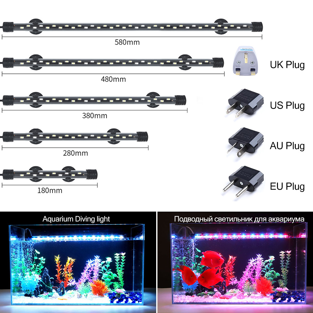 90-260V Aquarium Light LED Wat - Aquarium Fish Light Lamp ulasan dan harga