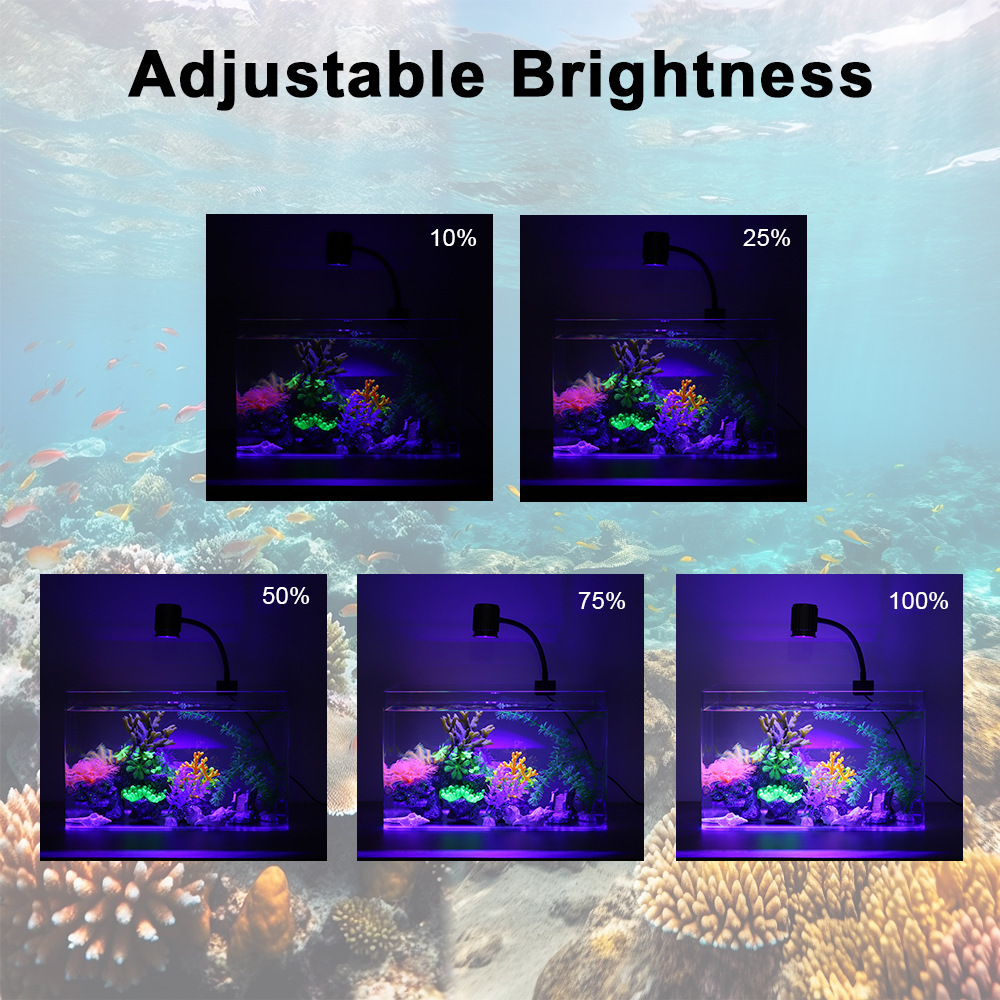 LED Aquarium Light Full Spectr - Aquarium Fish Light Lamp ulasan dan harga
