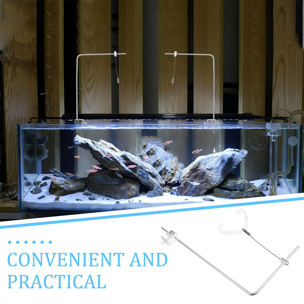 2pcs Aquarium Light Holder Wit - Aquarium Fish Light Lamp ulasan dan harga