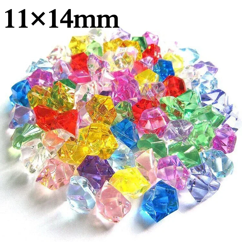 200pcs Acrylic Gem Stone Color - Aquarium Fish Colorful ulasan dan harga
