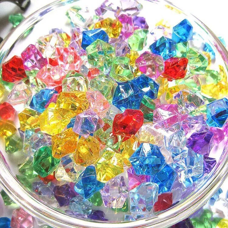 200pcs Acrylic Gem Stone Color - Aquarium Fish Colorful ulasan dan harga