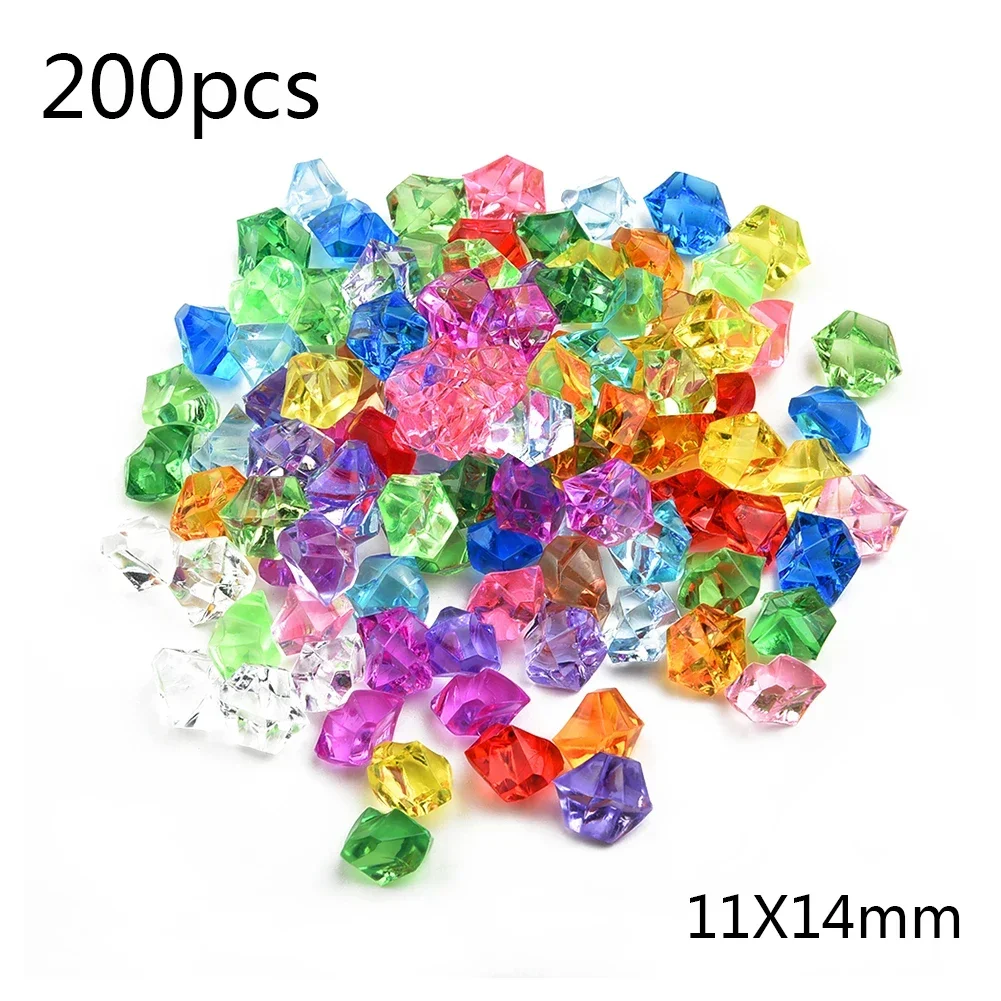 200pcs Acrylic Gem Stone Color - Aquarium Fish Colorful ulasan dan harga