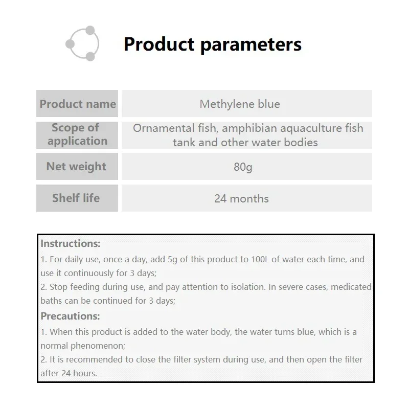 Methylene Blue Ornamental Fish - Aquarium Fish Medicine ulasan dan harga