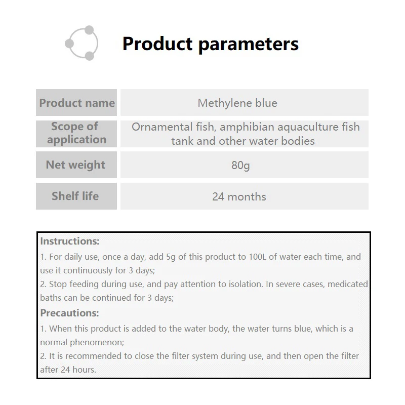 Methylene Blue Ornamental Fish - Aquarium Fish Medicine ulasan dan harga