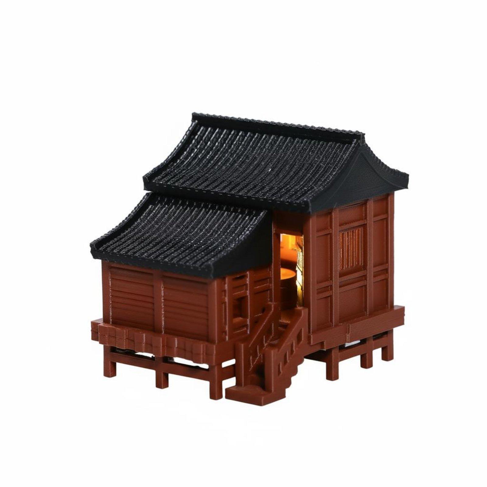Micro Landscape House Ancient  - Aquarium Led Light ulasan dan harga
