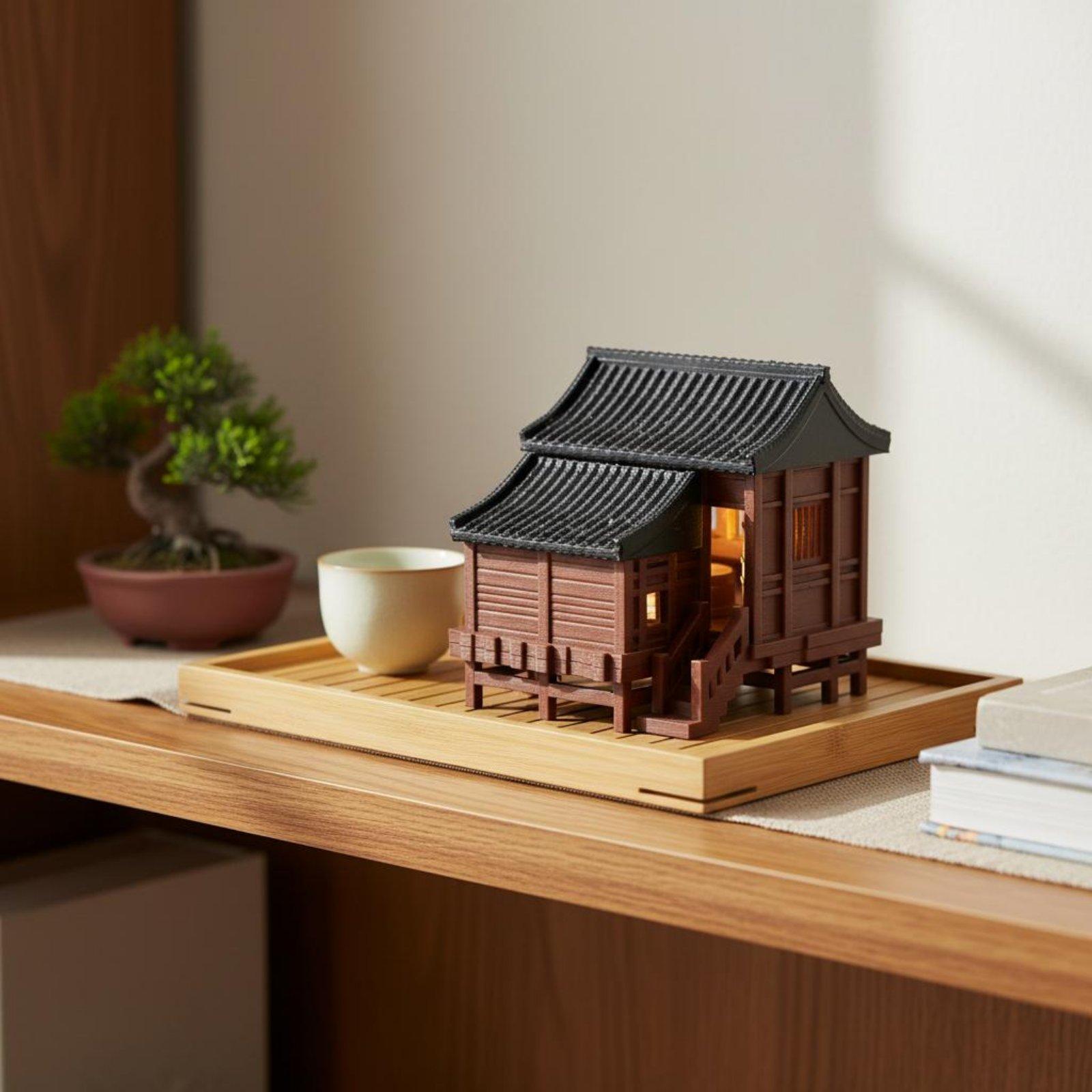 Micro Landscape House Ancient  - Aquarium Led Light ulasan dan harga